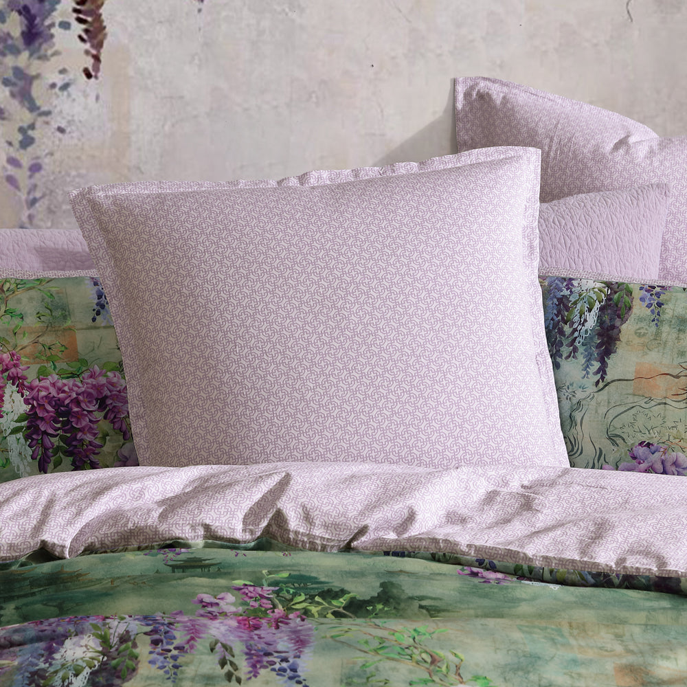 Logan and Mason Miko Super King-sized Japanese-inspired Wisteria Quilt Cover Set
