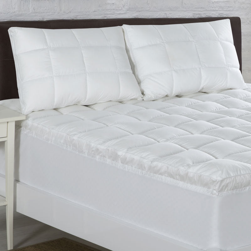 Single Bed Relax Right Microfibre Mattress Topper with Elegant Satin Trim