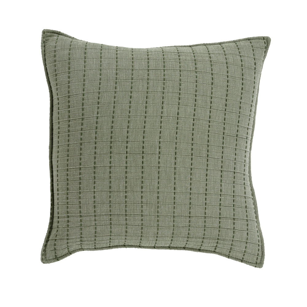 Bari Green Square Soft-Filled Decorative Cushion