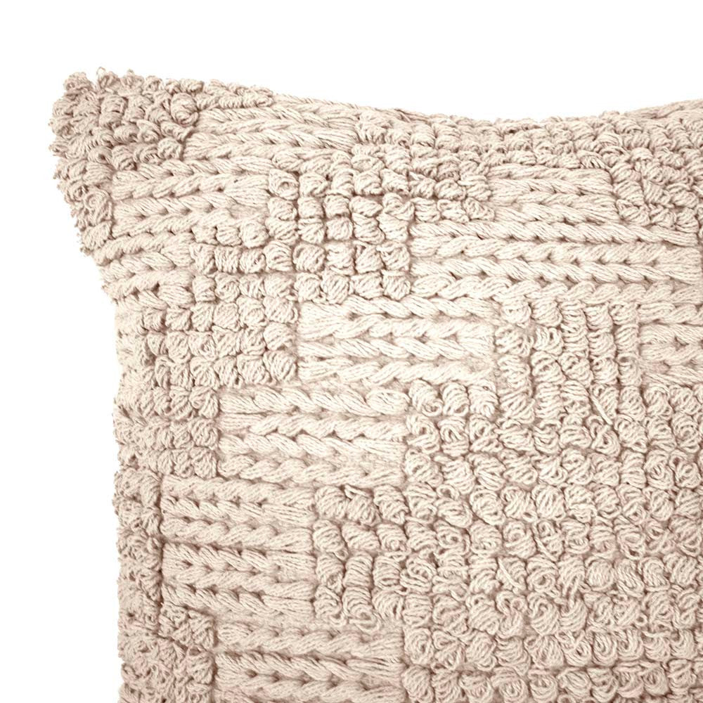 Bambury Remy Pearl Decorative Square Filled Sofa and Bed Cushion