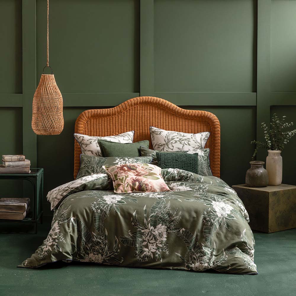 KAS Super King Size Ivy Multi - Pattern Quilt Cover Set