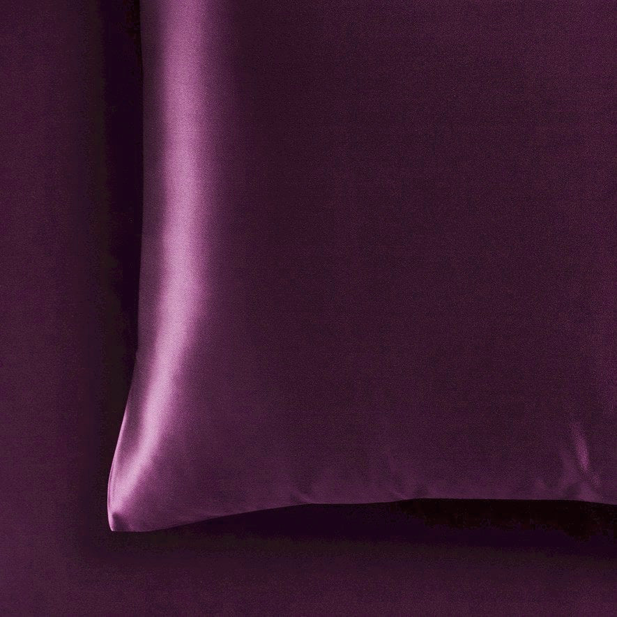 Single Bed Violet Casablanca Luxurious Silky Satin Sheet Set