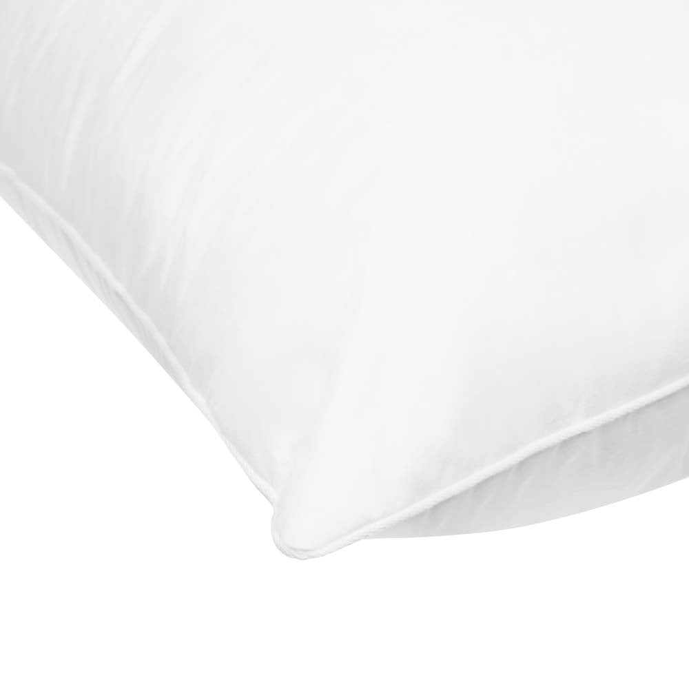 Classique 50 Collection Medium Profile Down and Feather Luxury Pillow for Head and Neck Support