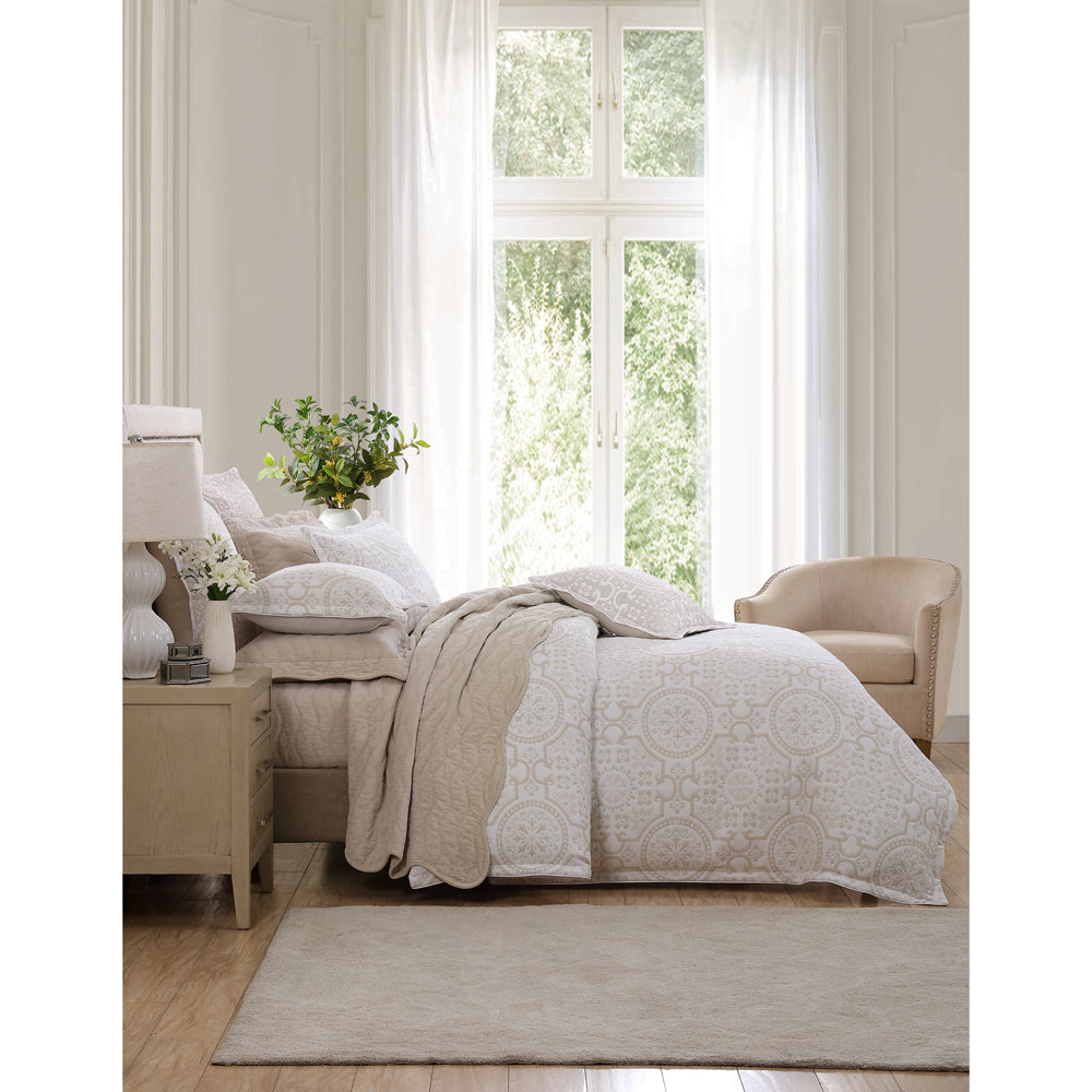 Mayfair Stone Super King Size Quilt Cover Set from Private Collection