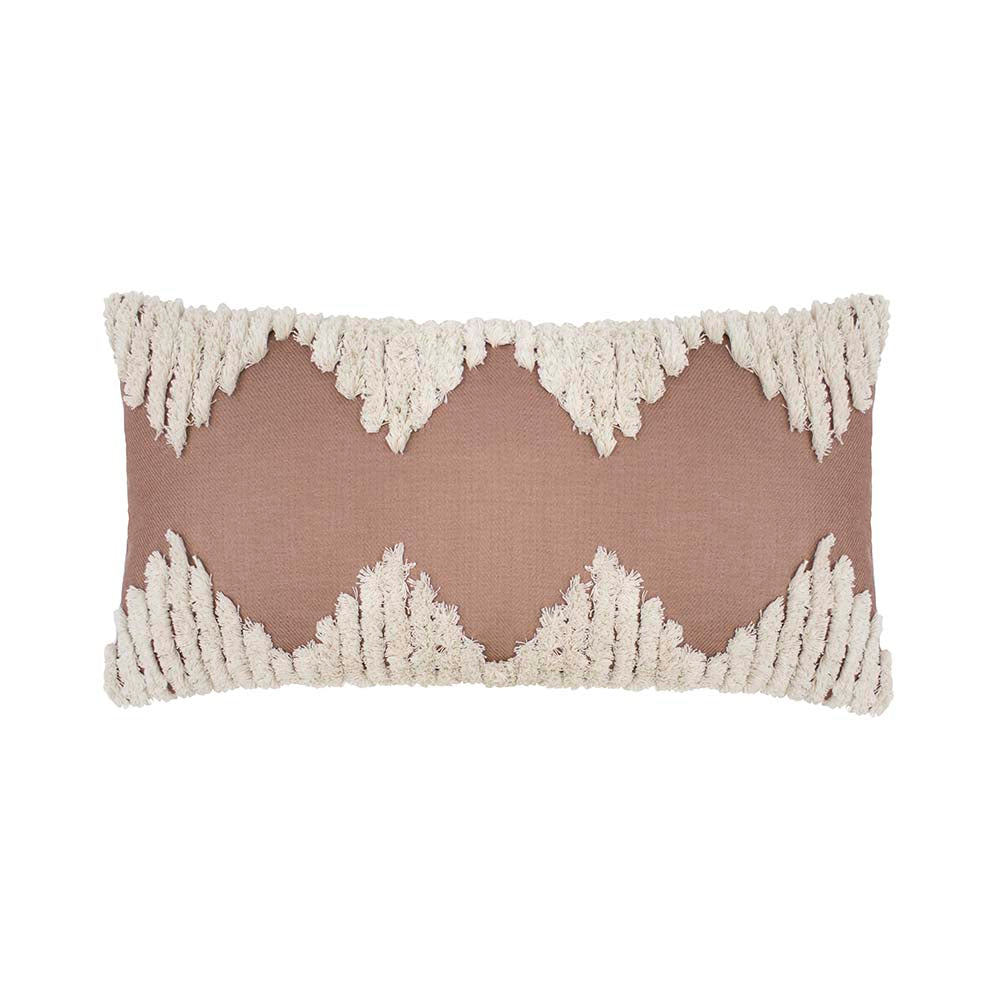 Gibson Woodrose Long Cotton-Filled Tufted Decorative Cushion