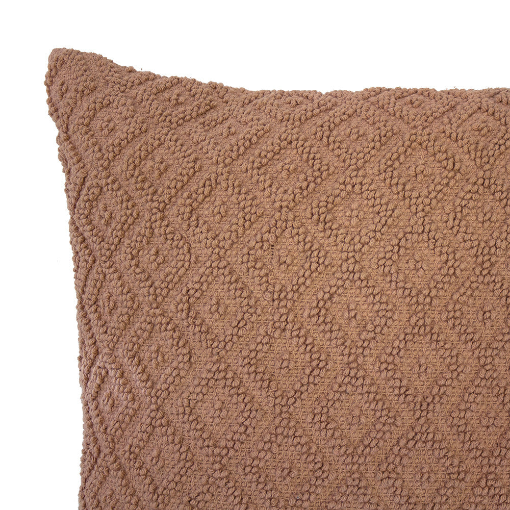 Bambury Sennet Fawn Square Decorative Filled Cushion for Couch and Bed