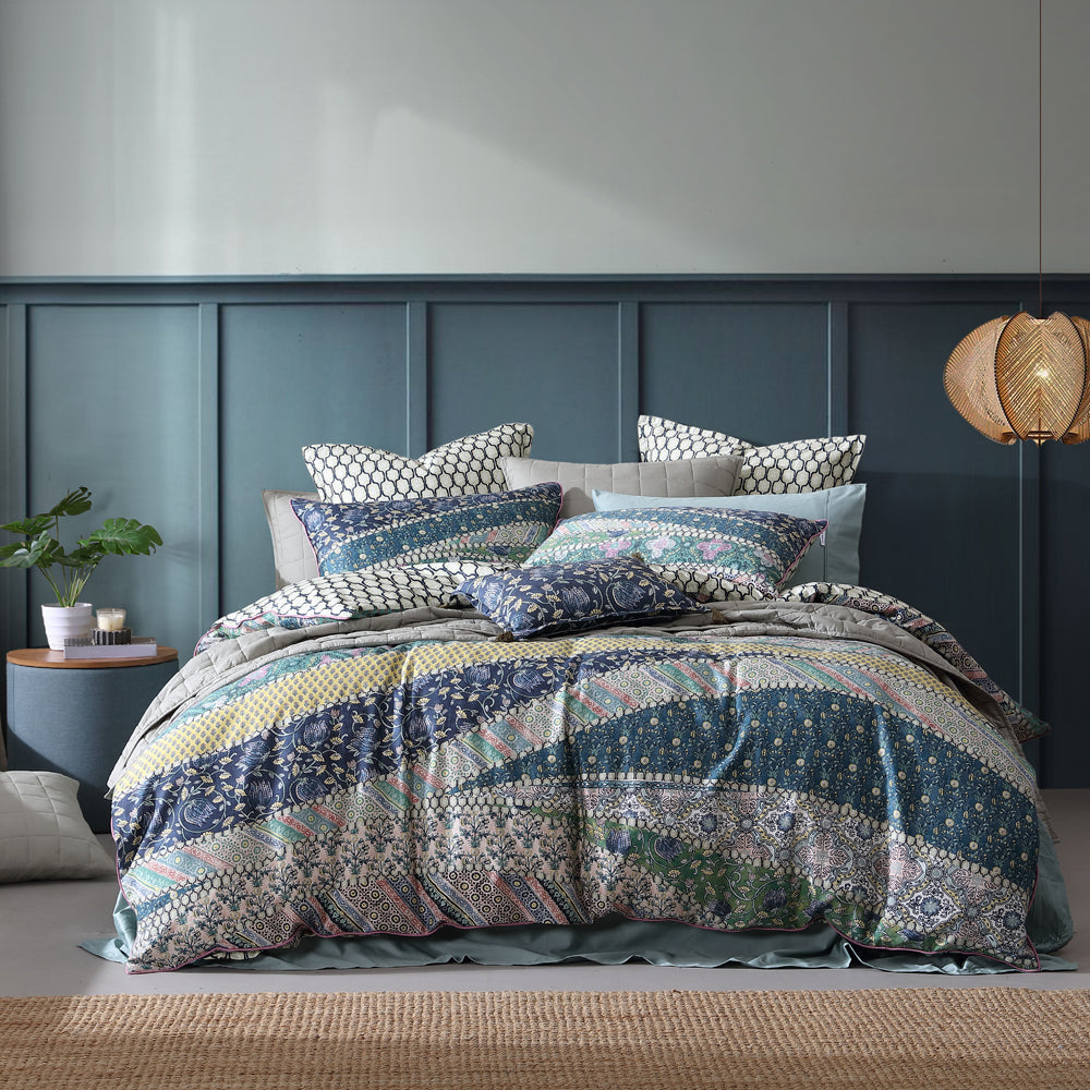 Super King Logan and Mason Rumi Bohemian Quilt Cover Set