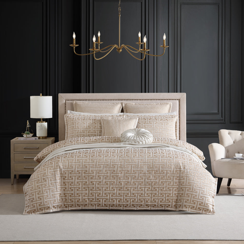 Super King Constantine Gold Sparkling Quilt Cover Set