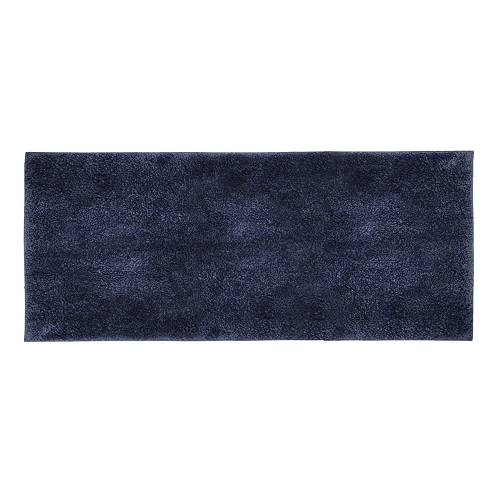 Navy Microplush Bathroom Bath Runner - A Stylish Floor Covering