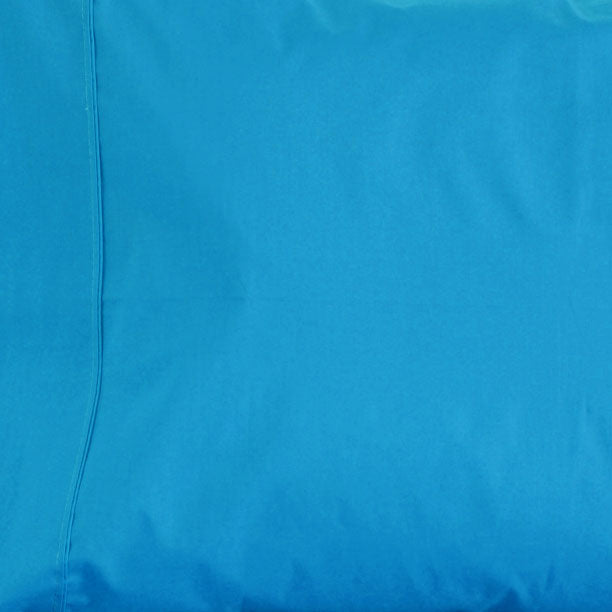 La Via High - Quality 100% Cotton 400 Thread Count Fitted Sheet in Aqua Color for Double Bed