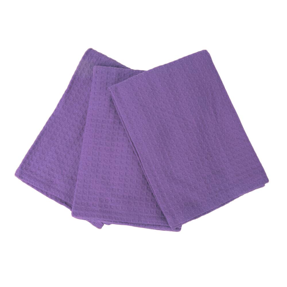 Lilac London Waffle Tea Towels - 3 Pack for Stylish Kitchens