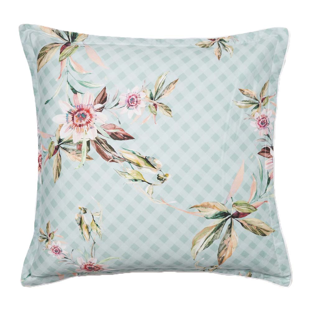 European-Sized Darlita Sage Pillowcase for Bedroom Decor