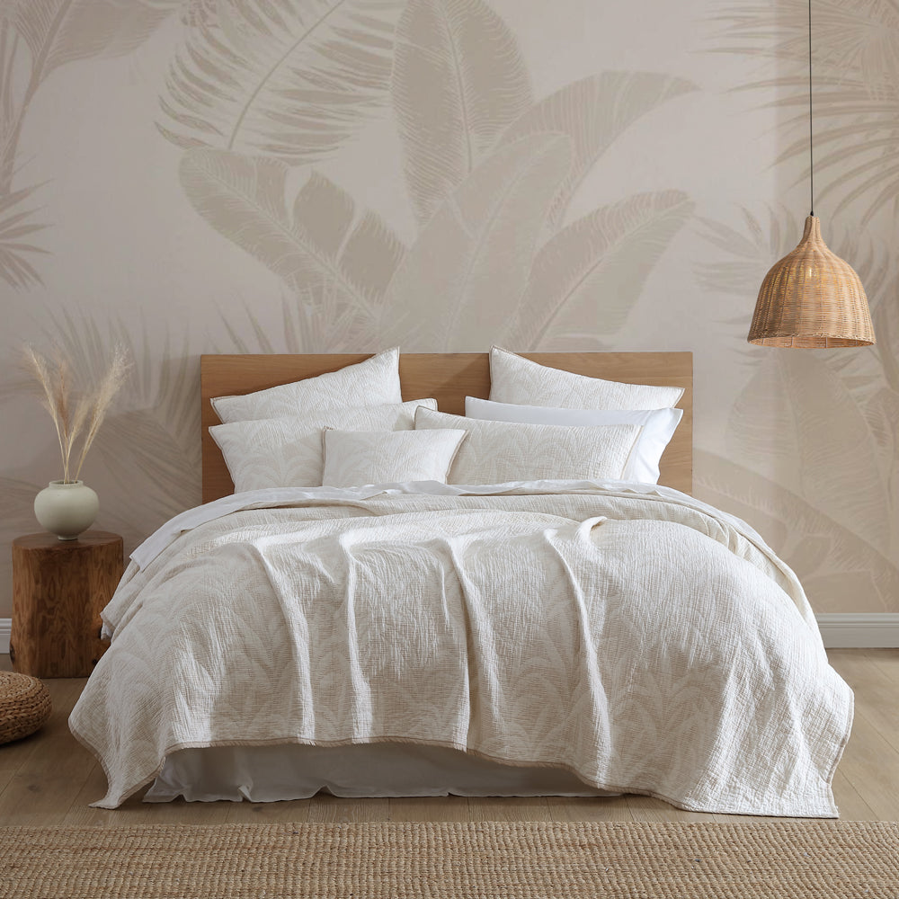 Kailani Caramel Bed Coverlet for Queen or King Size Beds - A Stylish Bedding Accessory