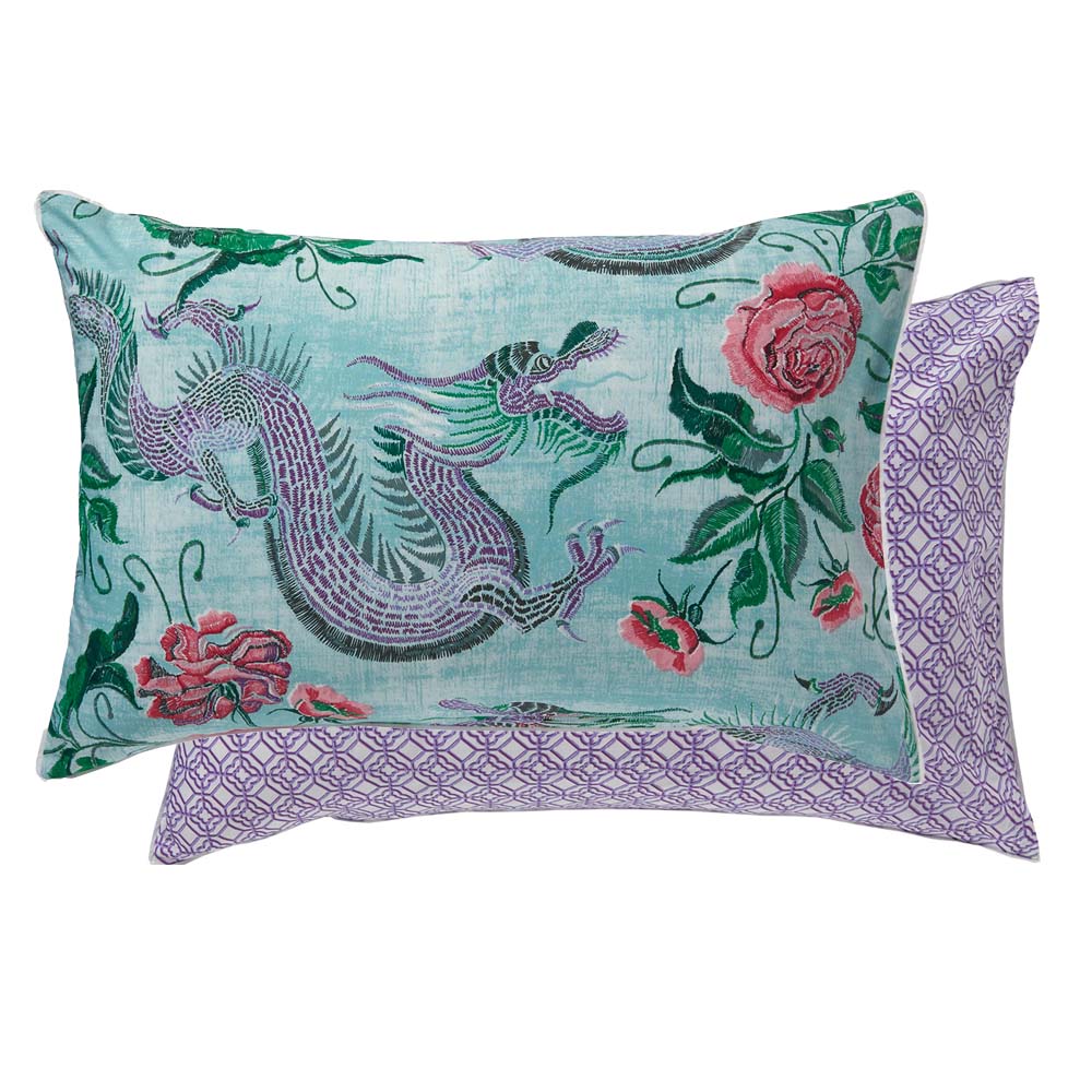 Exquisite Dragon Jade King - Size Bed Quilt Cover Set with Eastern Charm