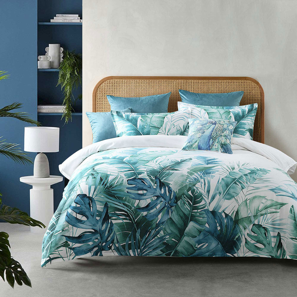 Double Bed Bianca Daintree Calming White Quilt Cover Set