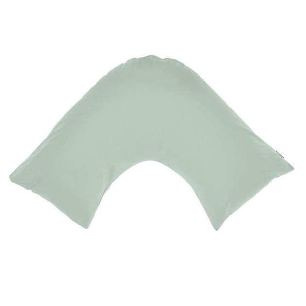 Augusta 100% Cotton 500 Thread Count Green Gum V-Shaped Pillowcase for Bed - A Stylish Bedding Accessory