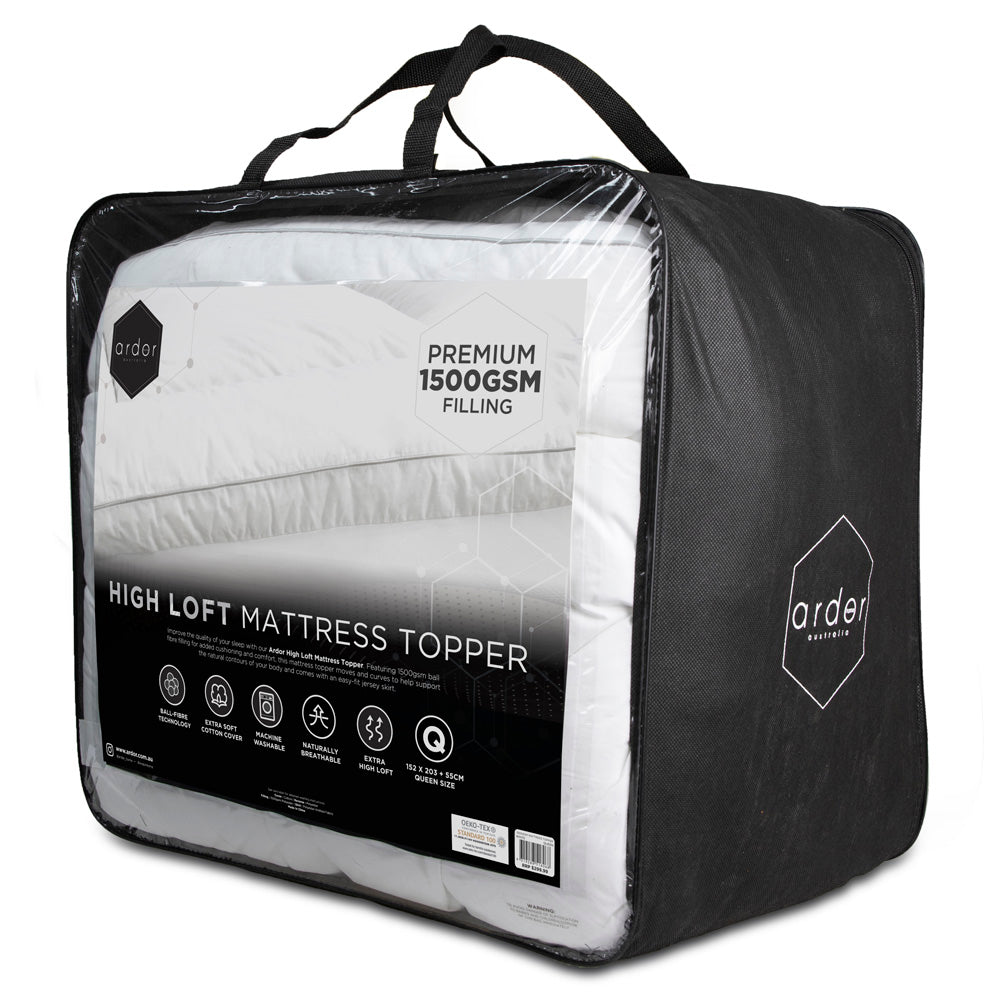 1500gsm Microfibre King Bed Mattress Topper for Enhanced Sleep