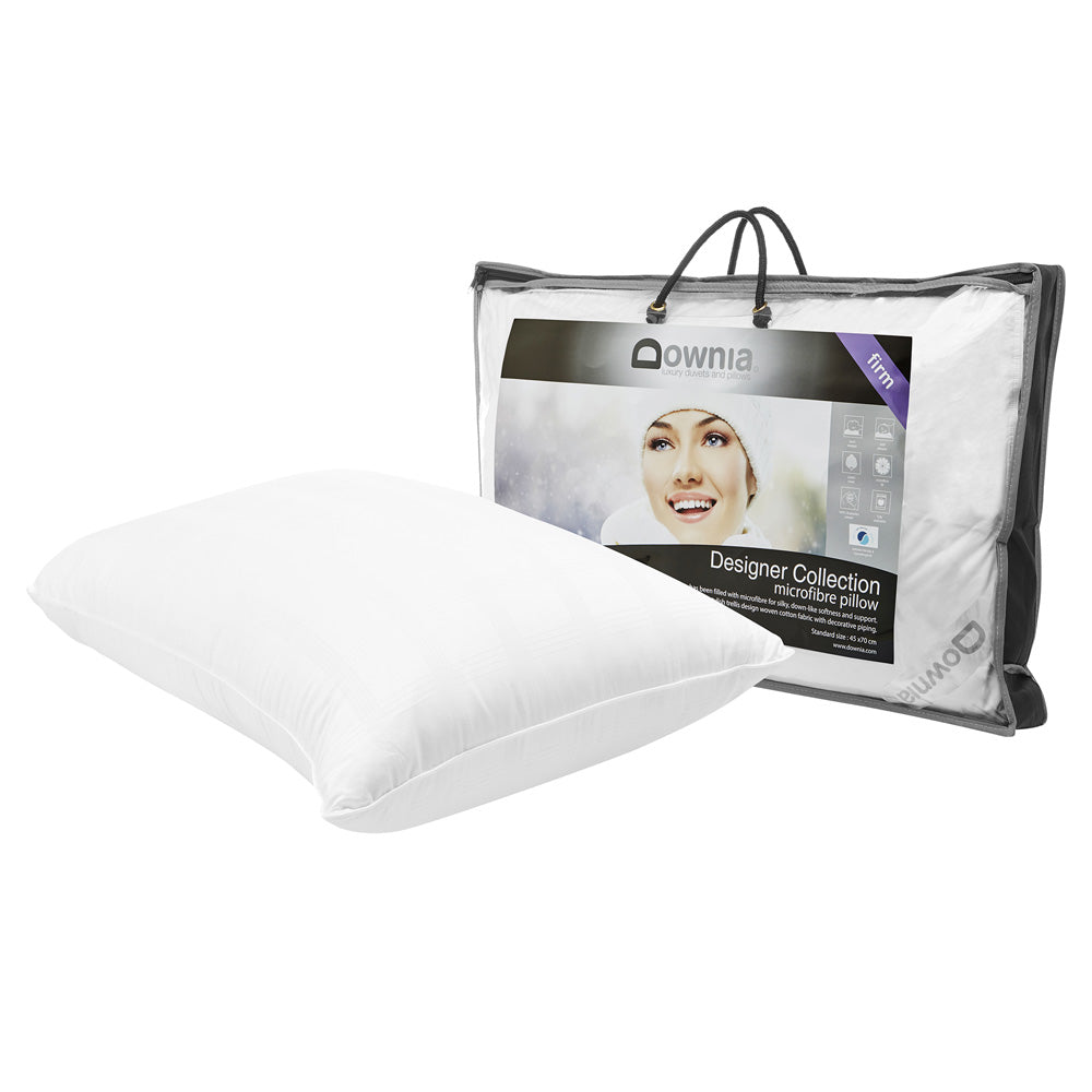 Luxury Designer Collection Microfibre Pillow with a Firm Profile for Optimal Comfort