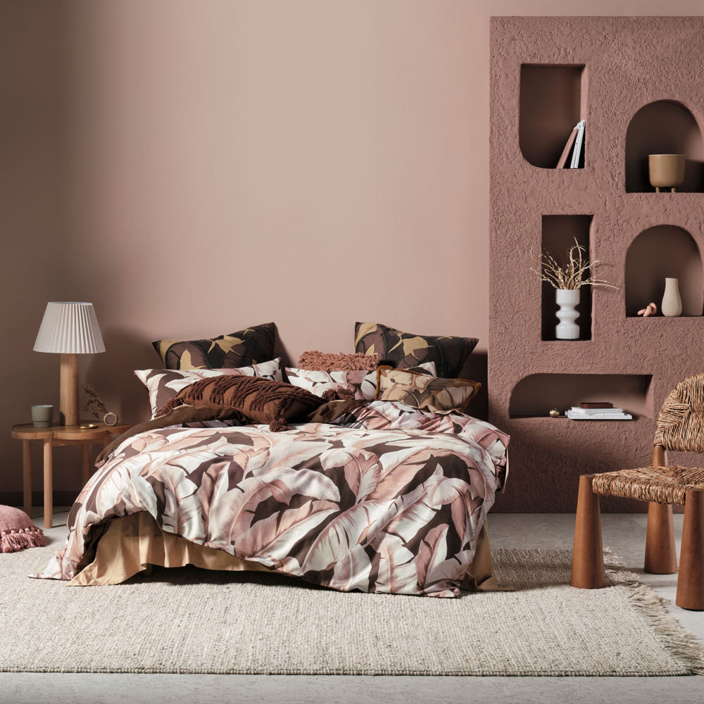 Super King Kalena Cinnamon Quilt Cover Set - A Modern Decor Alternative