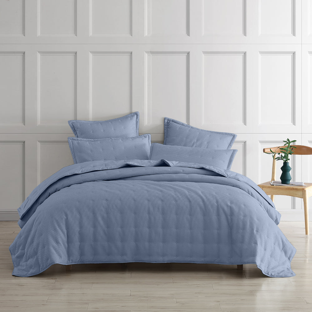 Elegant Ascot Steel Bed Coverlet for Queen and King Size Beds