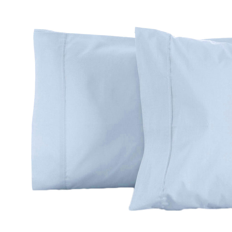 La Via 2-Pack 400TC 100% Cotton Seafoam Standard Pillowcases for Luxurious Sleep