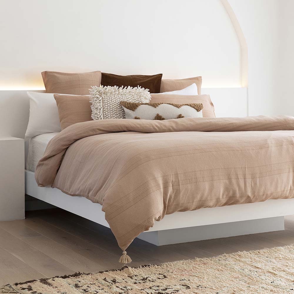 Bambury Juna Double Bed Quilt Cover Set with Tassels and Artisanal Touch