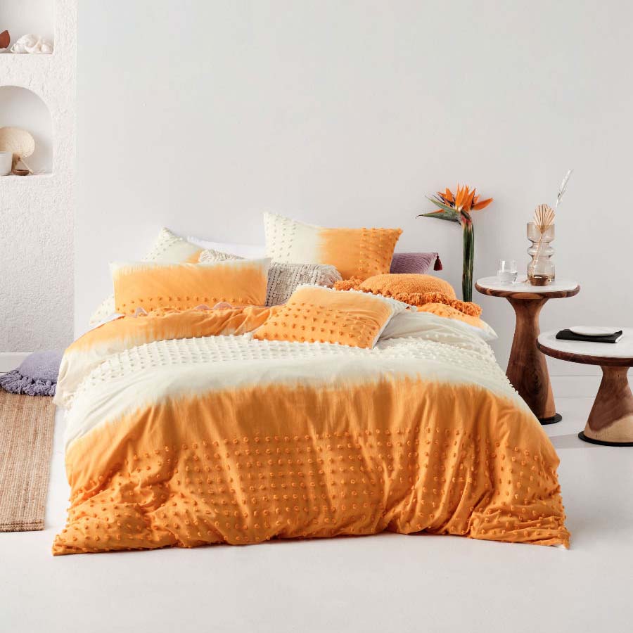Super King-Size Basque Marigold Quilt Cover Set for Bohemian Bedrooms