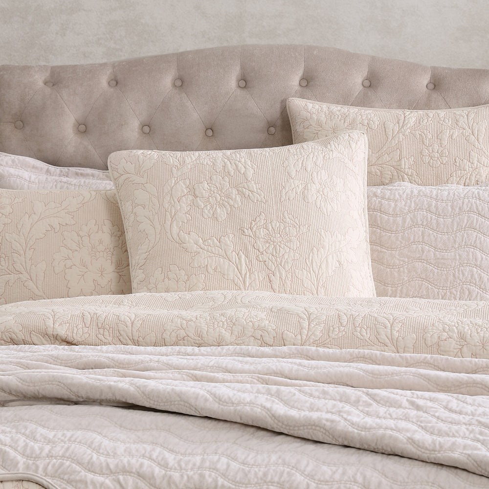Fleur Sand King Size Bed Quilt Cover Set for a Luxurious Bedroom Decor