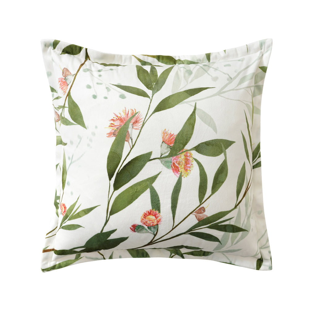 Filled Square Bianca Corymbia White Decorative Bedroom Cushion