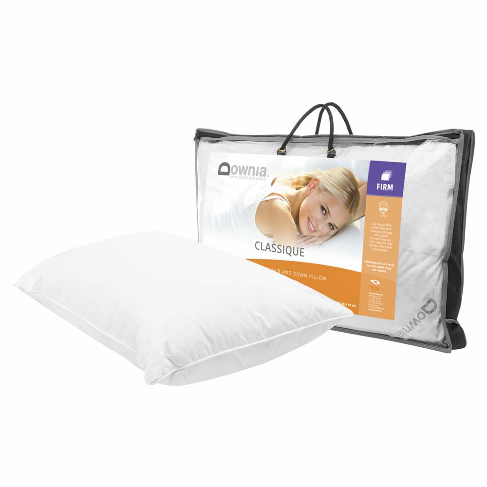 Classique 50 Luxury Firm Profile Pillow Filled with Down and Feather