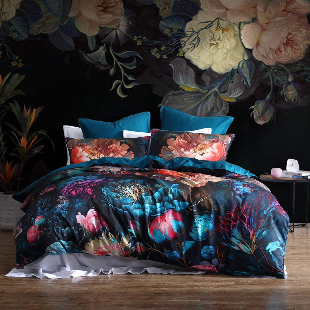 Logan and Mason Super King Botany Bloom Elegant Quilt Cover Set