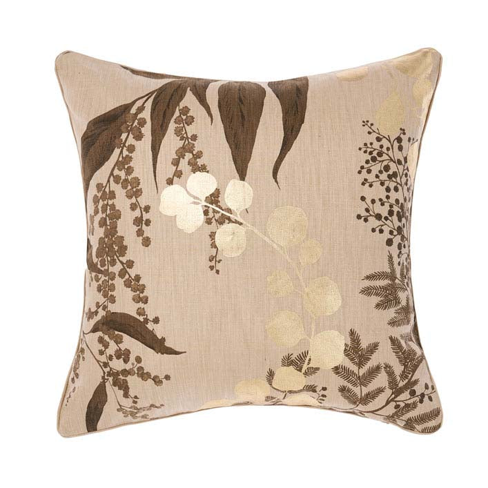 Linen House Nellie Petrol-colored Square-shaped Filled Decorative Cushion