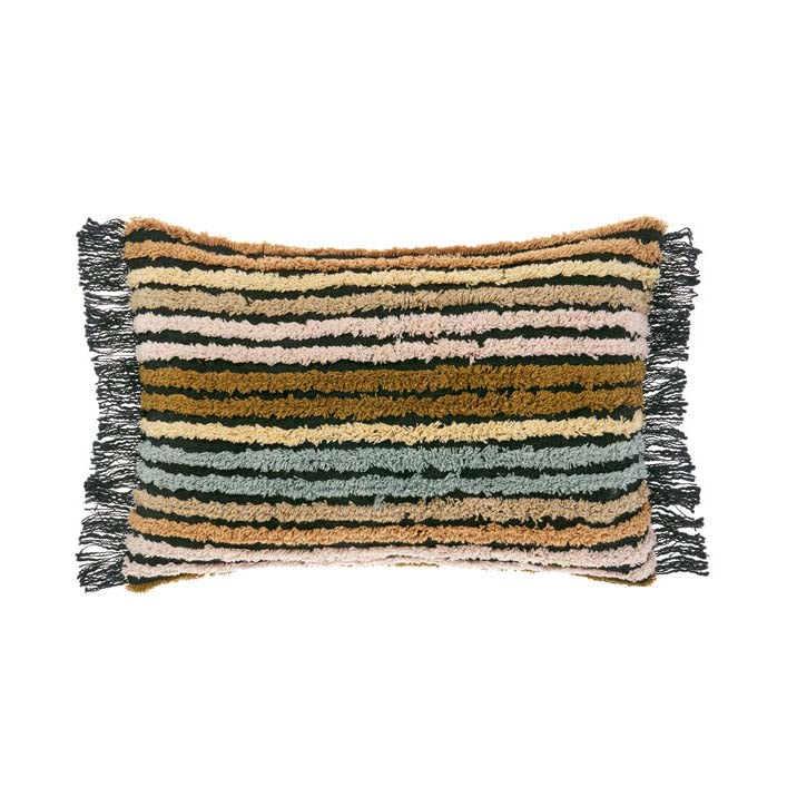 Linen House Nola Long, Plushly Filled Black Decorative Cushion