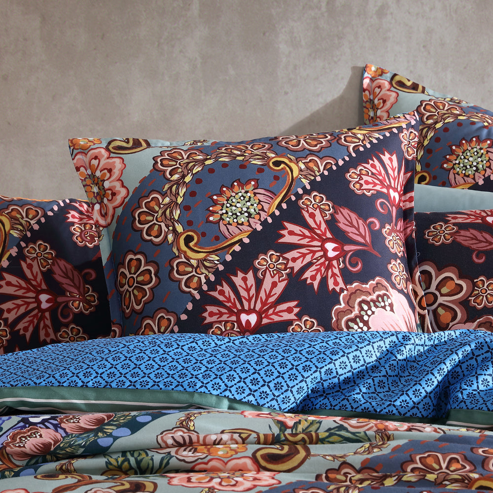 Logan and Mason Bohemian-style Decorah European Pillowcase with Abstract Mandala Design