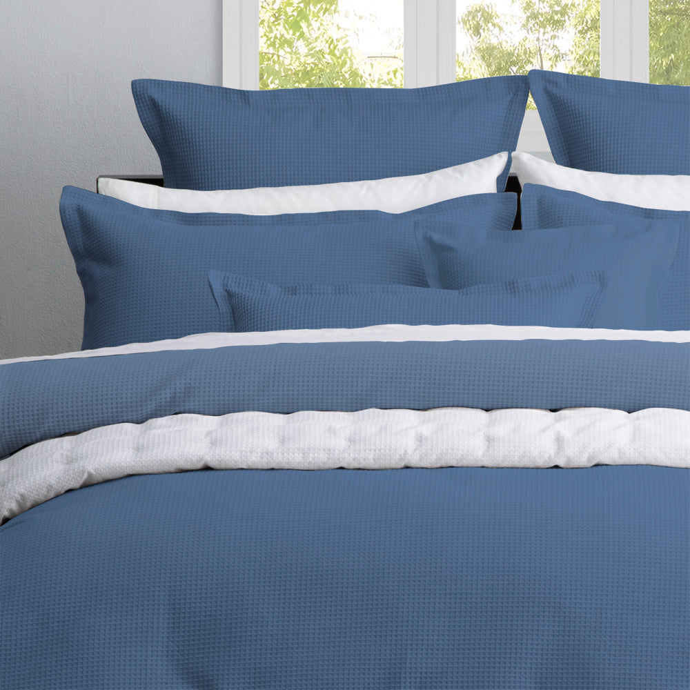 Double Bed Ascot Steel Quilt Cover Set - A Stunning Bedroom Essential