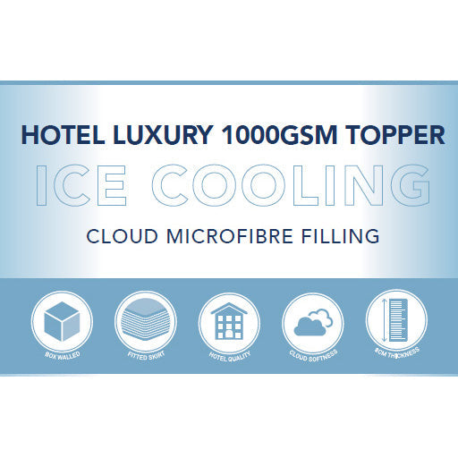 Single Bed Luxury Cooling Mattress Topper for Hot Sleepers
