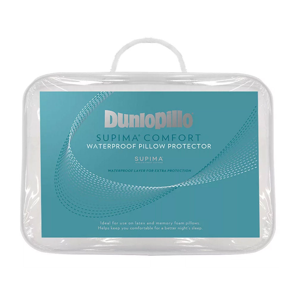 Premium Supima Cotton Comfort Waterproof Standard Pillow Protector for Latex and Memory Foam Pillows