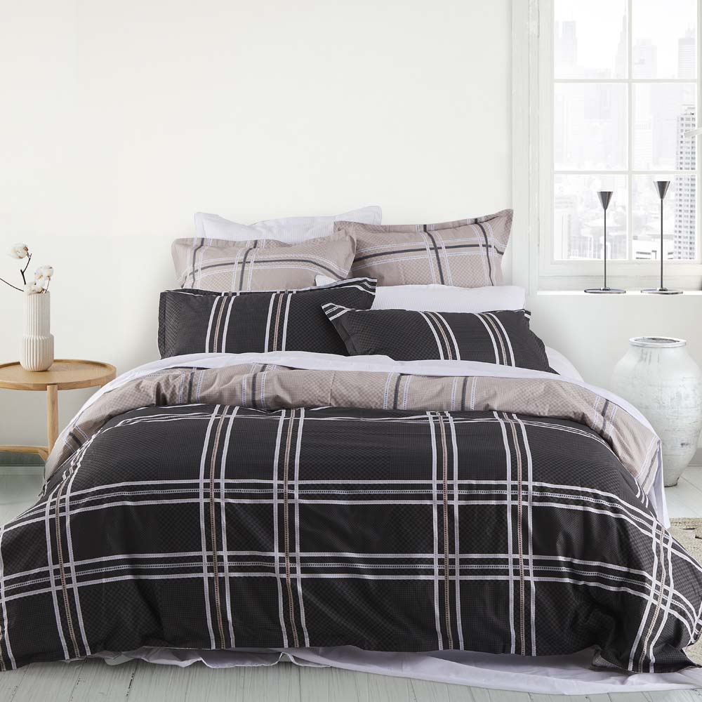 Charlie Slate Single Bed Quilt Cover Set: A Stylish Bedding Option for Your Bed