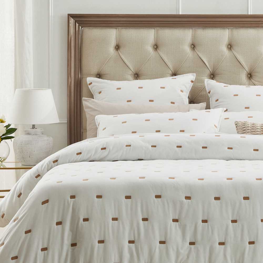 Coburn Stone Queen - Sized Bed Quilt Cover Set from Private Collection
