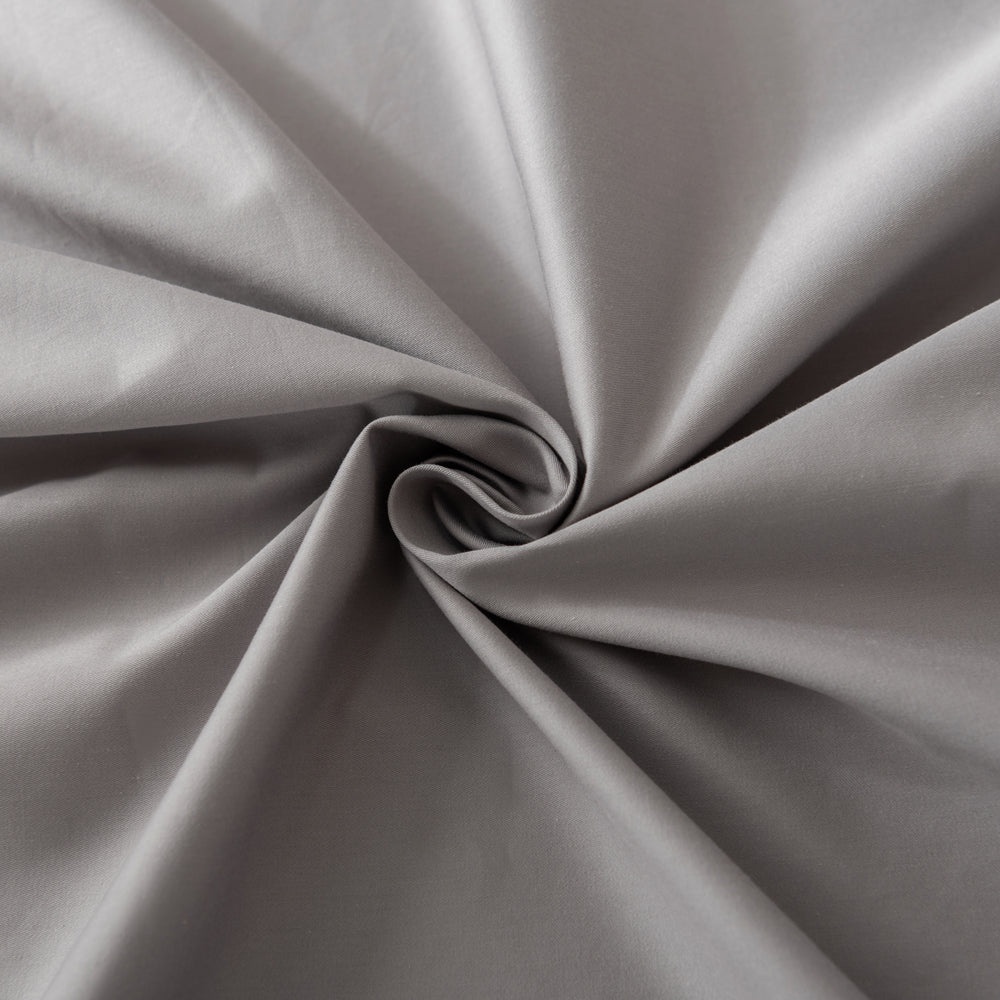Luxurious Casey 400 Thread Count 100% Cotton Sateen Pewter V-Shaped Pillowcase for Ultimate Comfort
