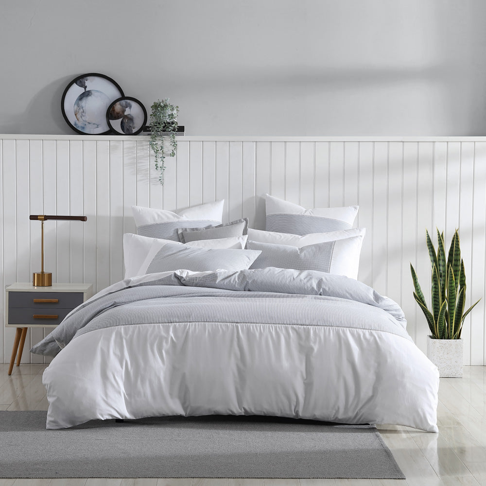 Radley Single Bed Charcoal Quilt Cover Set for Bedroom Decor