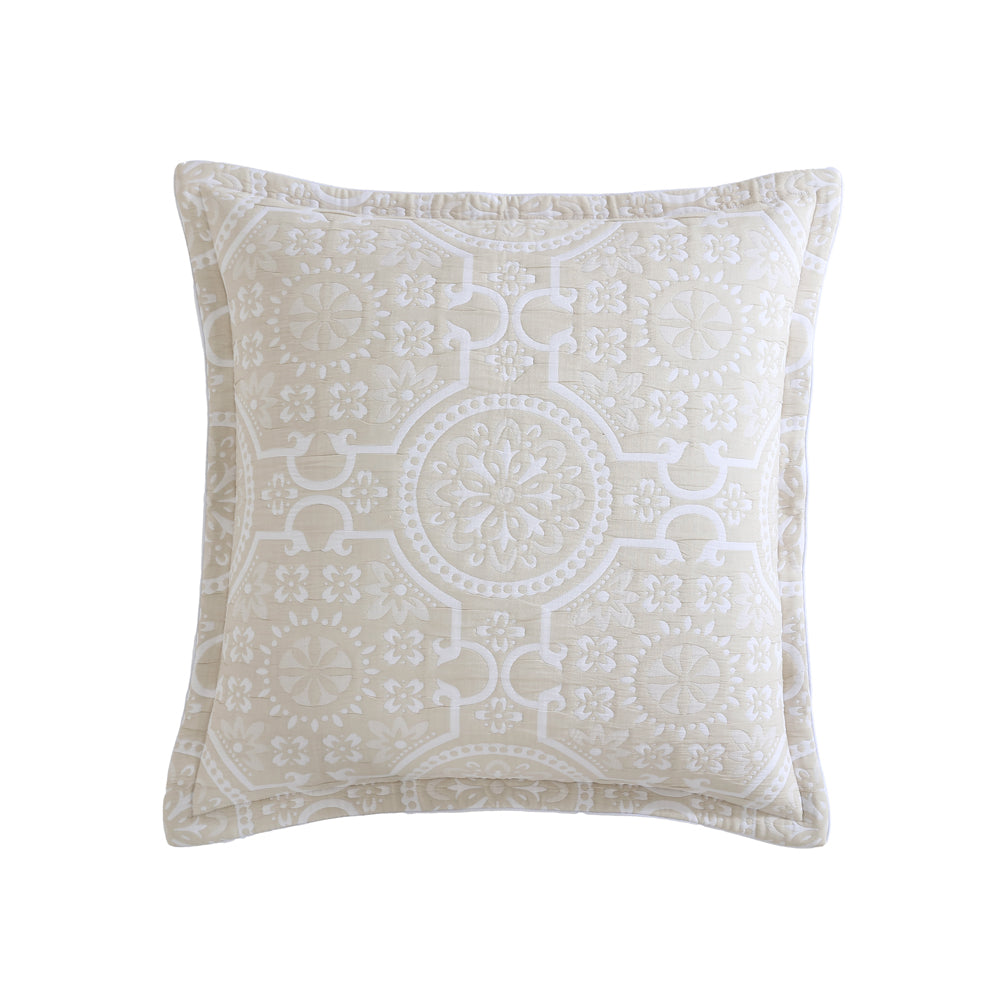 Mayfair Spring & Summer Soft Stone Square Filled Decorative Cushion