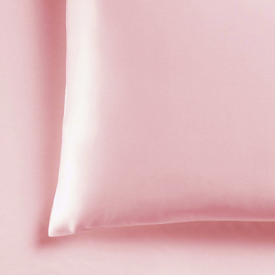 Luxurious Mia Grace Satin Tea Rose Bed Sheet Set for King Single Bed