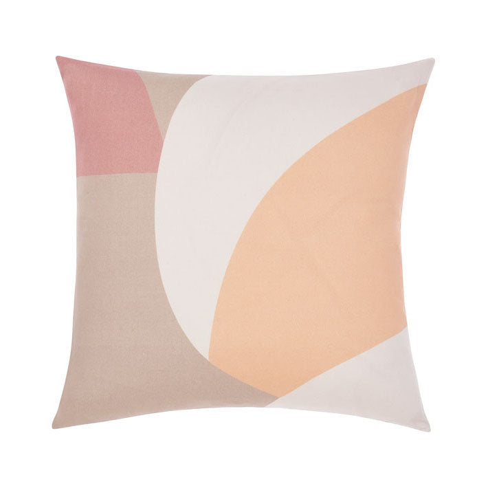 Linen House Eisha Sand-Colored Square-Stuffed Decorative Cushion