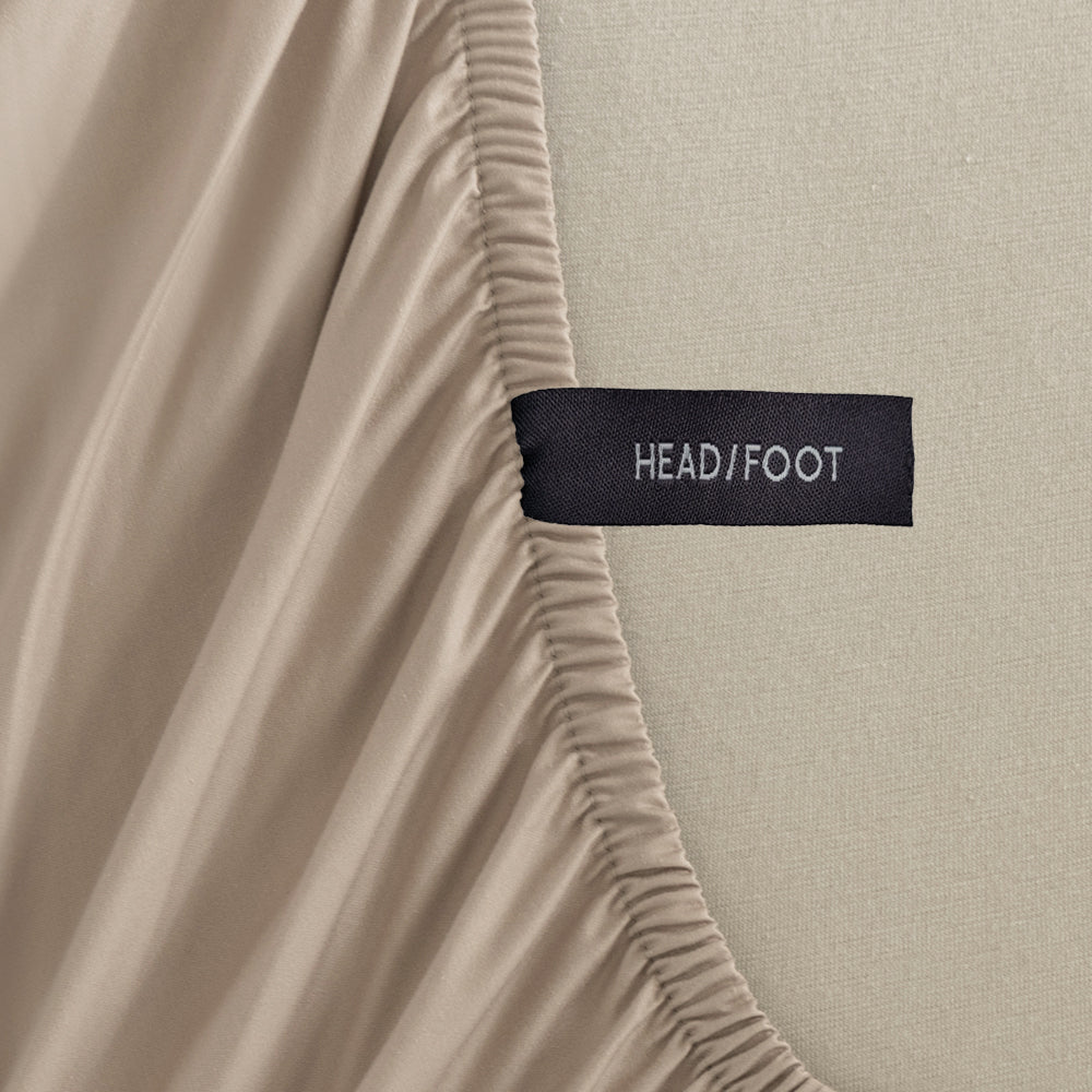 Casey 400TC 100% Cotton Luxury Fitted Sheet for Half Queen Bed 50cm