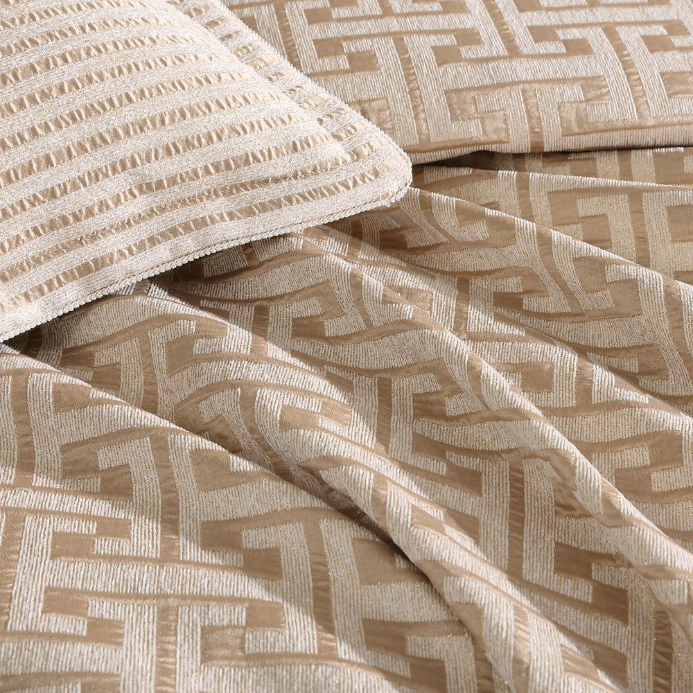 Super King Constantine Gold Sparkling Quilt Cover Set