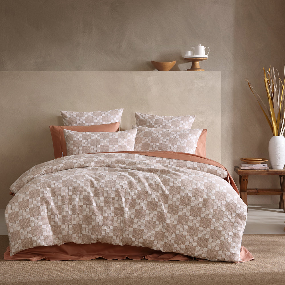 Indi Stone Super King Size Quilt Cover Set for Modern Bedrooms