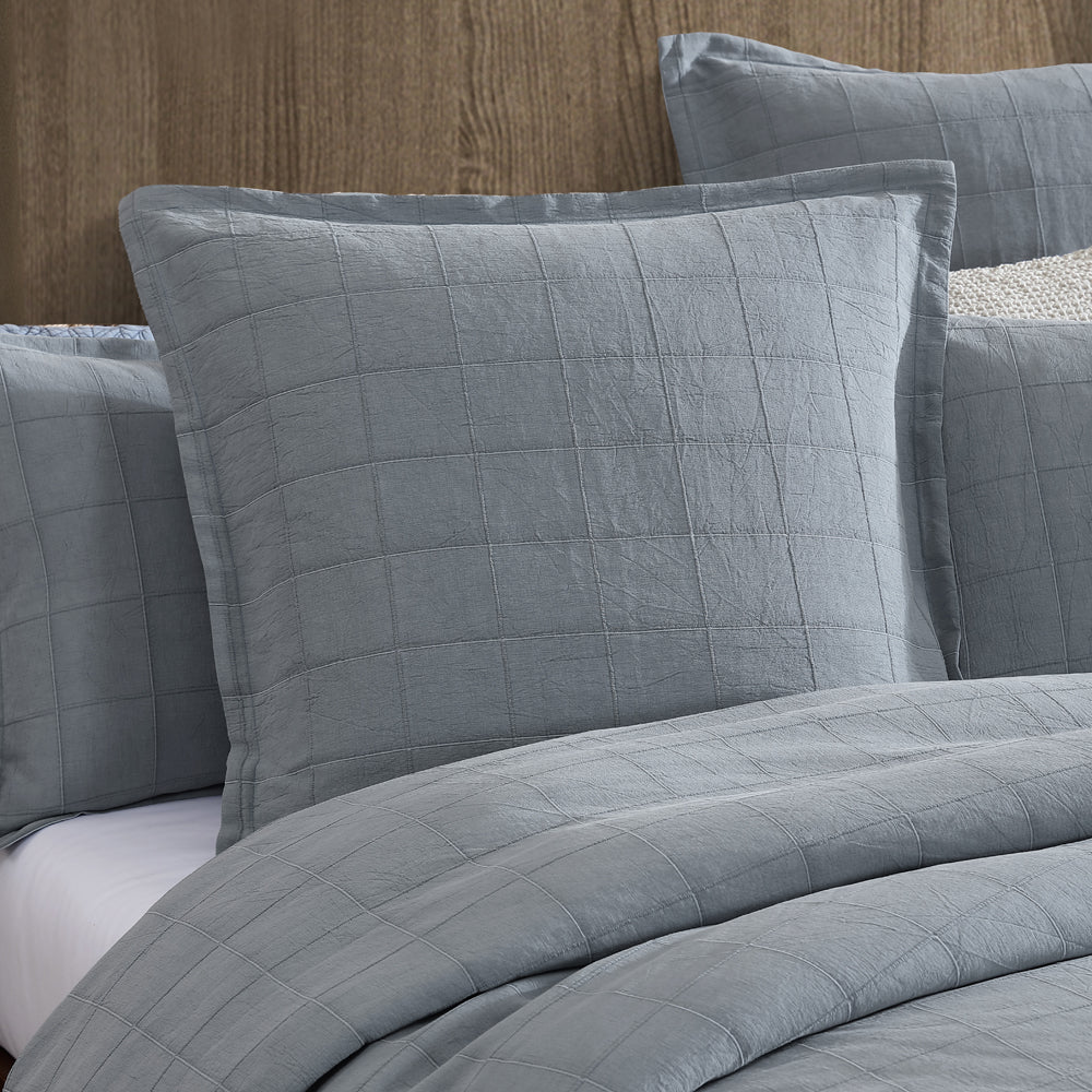 King Size Artemis Denim Quilt Cover Set for Bedroom Decor