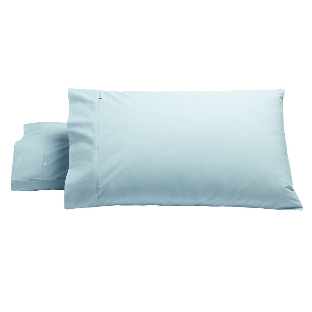 Heston Standard Pillowcase Set in Steel Blue Color | Two - Piece Pack