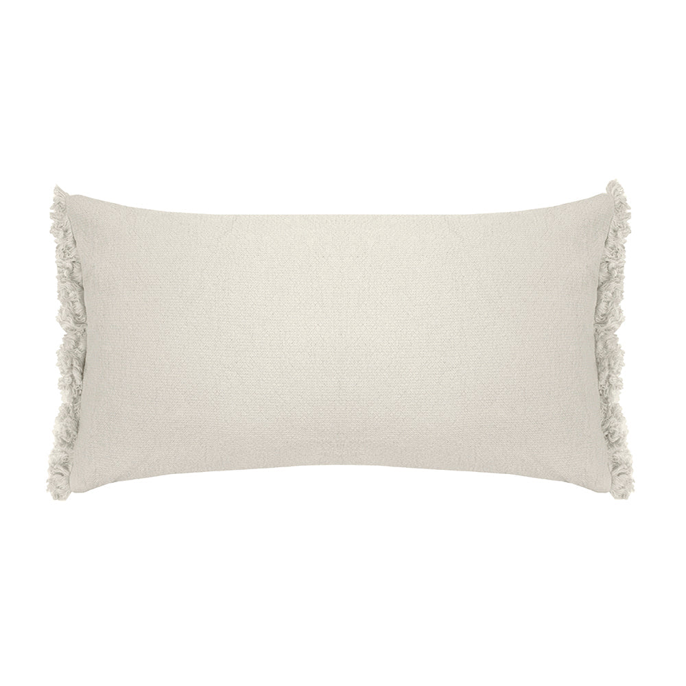 Avoca Pebble Long Cotton Filled Decorative Cushion with Fringe